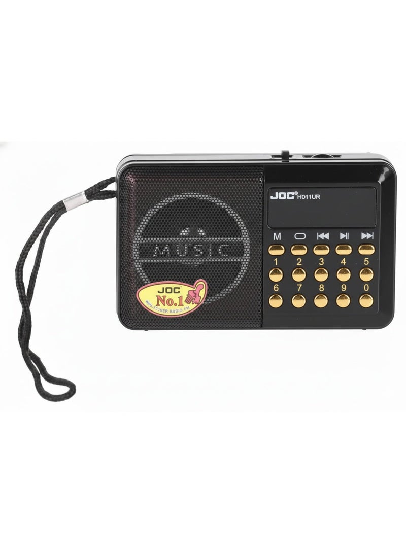 جوك راديو FM محمول، صوت ستيريو، إشارة قوية ونقية، ضبط فوري، ذاكرة، ومكبر صوت،  متعدد الألوان - Image 1